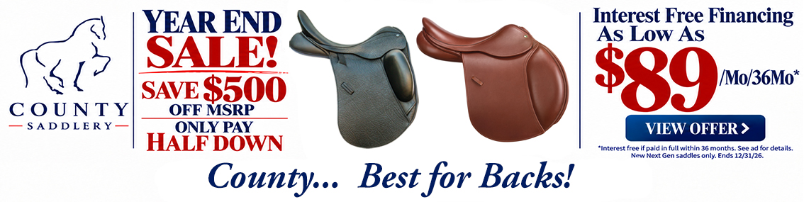 Click Here for your Chance to Win A FREE County Saddle